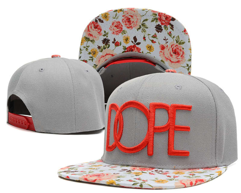 Dope Grey Snapback Hat SD 2